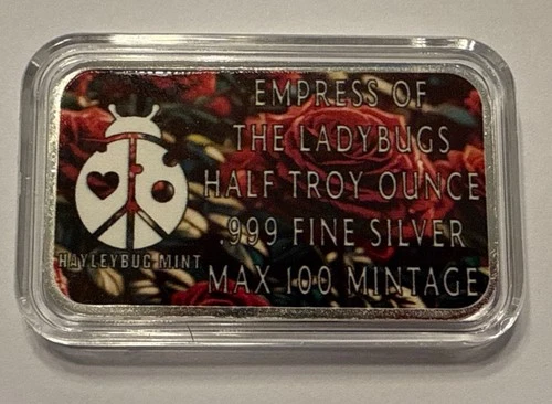Half Oz Silver Haleybug, Empress Of The Ladybugs Only 100 Mintage  FREE SHIPPING