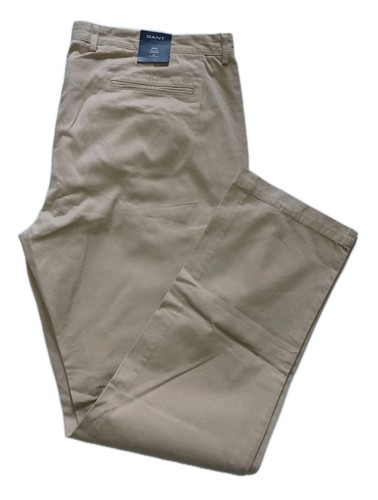 GANT Soho Chino Trousers Low Waist Narrow Fit Sandstone Men's 44/34 Brand NEW - Picture 1 of 8