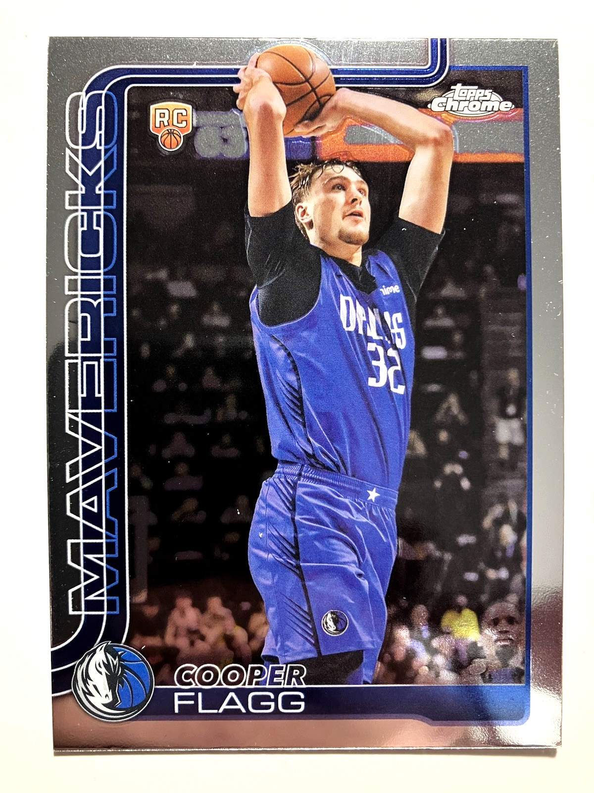2025 Topps Chrome COOPER FLAGG Base RC #251 Mavericks Star Rookie Card