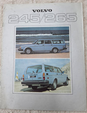 VOLVO 245 & 265 ESTATE CARS 1979 UK Mkt Sales Brochure - DL GL GLE