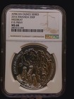 2016 Ngc Ms68 Rwanda 1 Oz Fine Silver .999 African Oz Series Meerkat