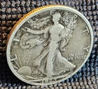 1923 S Walking Liberty Silver Half Dollar- fineness .90- Fine Condition