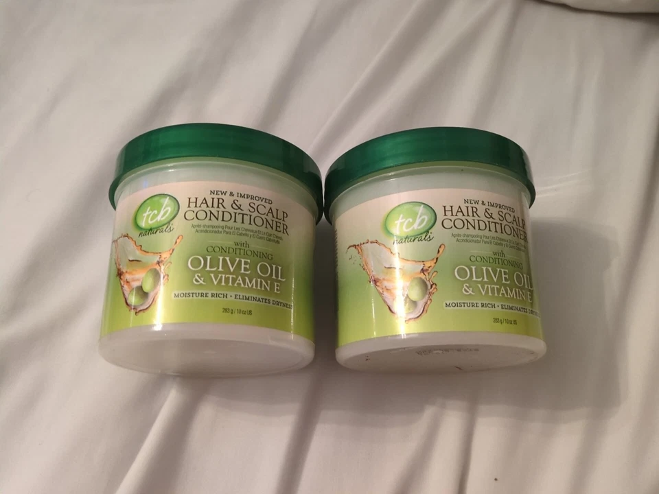 Tcb Naturals Conditioner H&S Olive Oil & Vit-E Jar 10oz 2 packs - Image 2 of 4