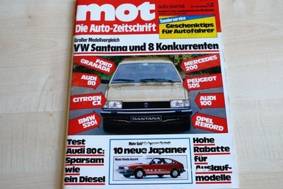1) MOT 24/1981 - VW Santana 5 mit 115PS im TEST - Renault R 20 TX mit 115PS im T
