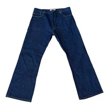 VTG Levis 517 Boot Cut Heavyweight Blue Denim Jeans Men 40x30 (38x31) Dark Wash