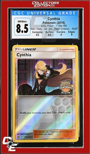 Ultra Prism Cynthia 119a/156 Reverse - Alternate Art Regional - STAFF CGC 8.5