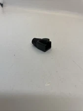 Lot of 100 RJ45 Strain Relief Boot Black Cat5e/Cat6 End Cap Ethernet Plug Cover