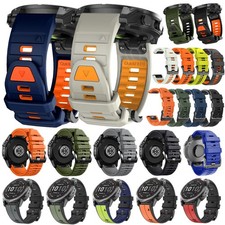 Quick Fit Silicone Watch Band Strap For Garmin Fenix 8 7 7X 6 6X Pro 5 5X Plus