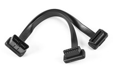 YPP Low Profile OBD 2 Connector 26AWG Thick and Safe Male to Dual Female Flex...