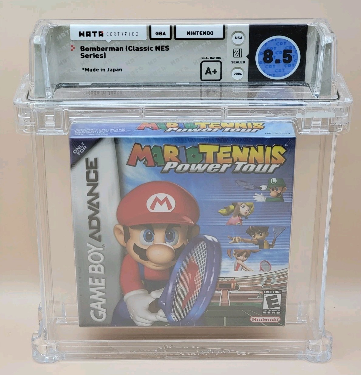 *ERROR GRADE CARD* Mario Tennis: Power Tour Nintendo GBA WATA NEW Sealed Graded