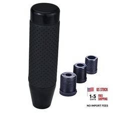 Black 5 Shift Knob - Manual Shifter Lever Handle - Leather Alloy Car Gear Black 5 Shift Knob - Manual Shifter Lever Handle - Leather Alloy Car Gear