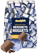 HERSHEY'S NUGGETS Milk Chocolate Truffles Candy, Bulk 2 Pound Pack