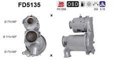 DPF Rußpartikelfilter Dieselpartikelfilter AS FD5135 Cordierit für VW GOLF 7 BA5