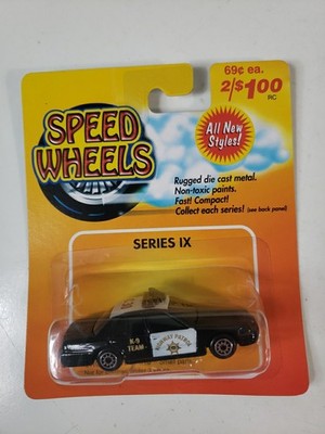 Speed Wheels Series IX, Highway Patrol K-9 Unit, Black & White New On Card 