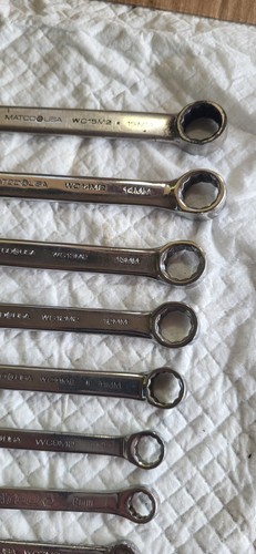 Matco Tools 9pc Metric Combination Wrench Set(6mm-15mm) - Picture 4 of 8