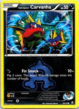 Team Aqua's Carvanha Common Double Crisis 20/34 MP on eBay