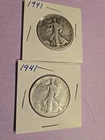 1941 walking liberty half dollar