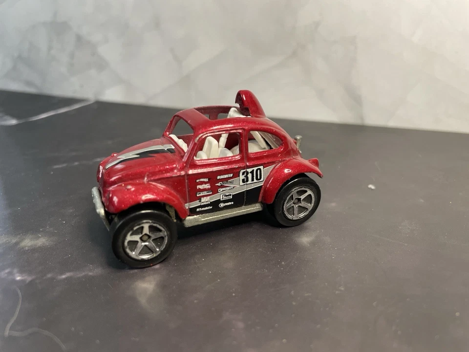 Vintage Hot Wheels BAJA Bug A35 Red/Black/White Volkswagen Racer - Image 2 of 4