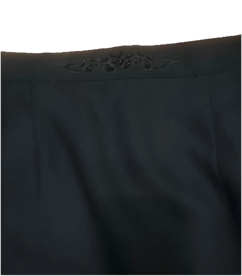Conjunto blazer y falda con cuentas para mujer St. Anthony noche negro real talla 14 Foto 3 de 4