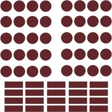 Match Striker Paper Brown 40 Round 20 Long Adhesive Stickers for Fire