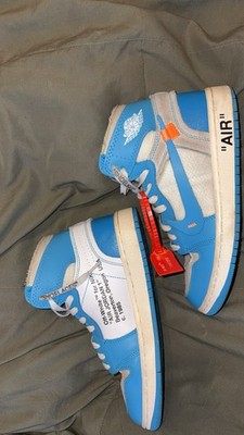 Jordan Air Jordan 1 Retro High OG Off-White UNC Blue Leather High Top AQ0818-148