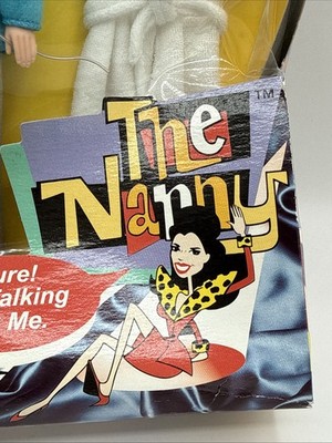 【misen2014さま】vintage ୨୧ リアルファーのおすましワンちゃん Fran Drescher The Nanny Talking Doll NRFB 1995 Fur Coat 1st