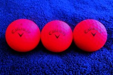 48 Callaway Supersoft Matte Red 5A Mint Golf Balls