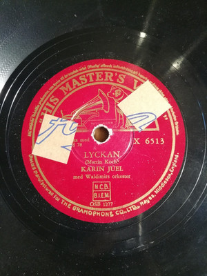 KARIN JUEL - LYCKAN / ETT KÄRLEKSBREV  - 10'' 78er - SCANDINAVIA (9)