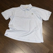 Lacoste Polo Golf Shirt Mens Size 6 (XL) Blue Classic Fit Embroidered Logo