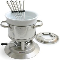 Swissmar Fondue Set 20 Cm Edelstahl Keramik Fonduetopf 11-Teilig FüR 6 Personen