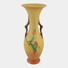 Roseville Bittersweet Yellow 1951 Mid Century Modern Art Pottery Vase 888-16