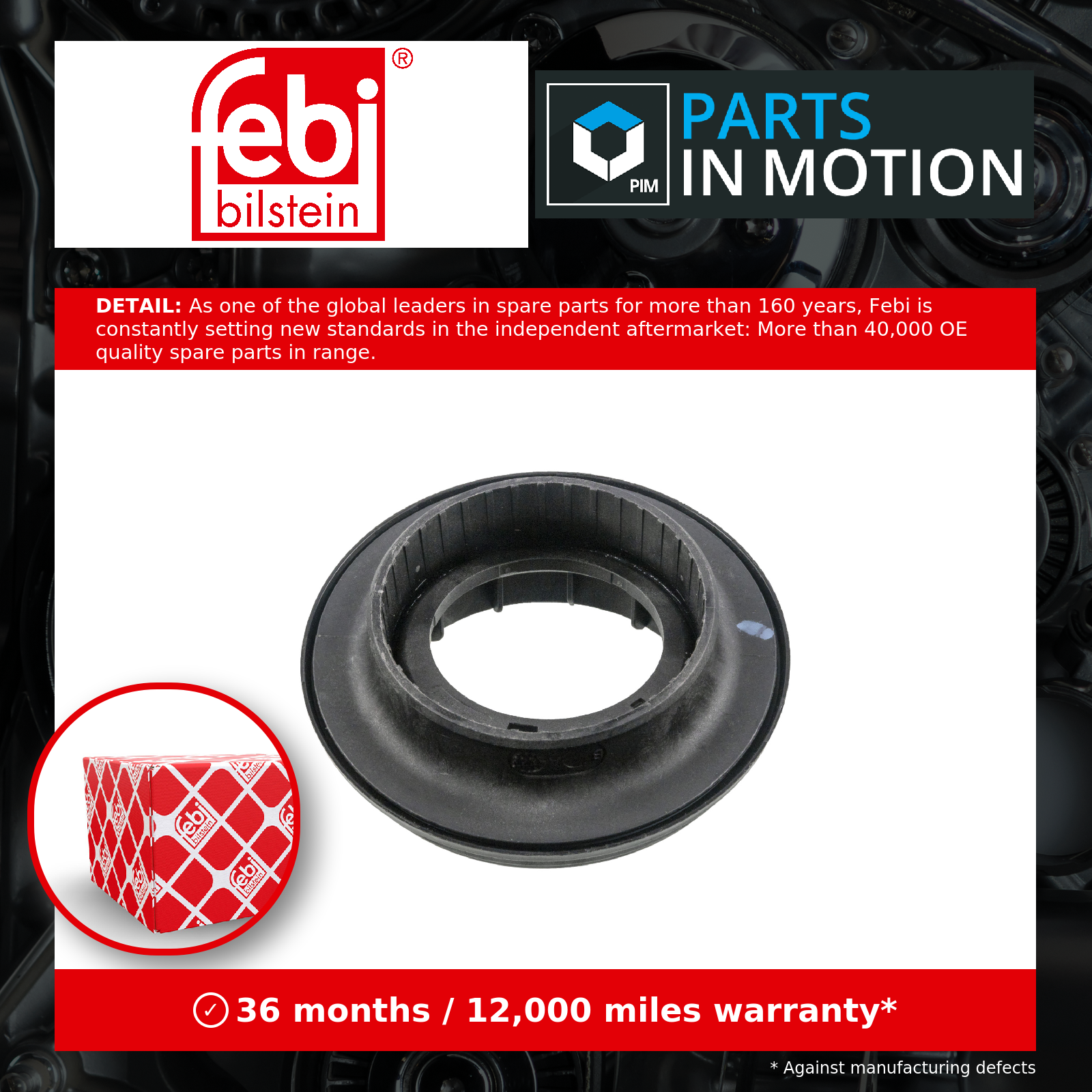 Strut Anti Friction Bearing Front 188736 Febi Mount Suspension 9833122680 New