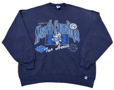 VTG North Carolina Tar Heels Sweatshirt Men's XL Blue UNC Russell 90s USA Rare