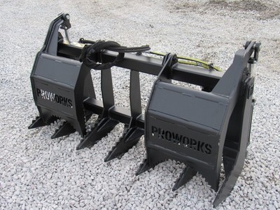 54''  Root Rake Clam Grapple Attachment Fits Bobcat MT Mini Skid Steer