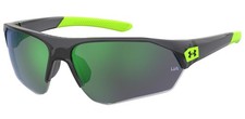Under Armour Unisex-Kids Ua 7000/S Rectangular Sunglasses Grey Green 64Mm Ua