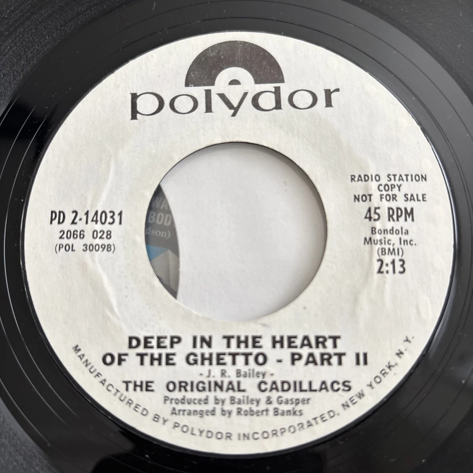 THE ORIGINAL CADILLACS - DEEP IN THE HEART OF THE GHETTO PT 1&2 EX PROMO 1970 - Image 3 of 4