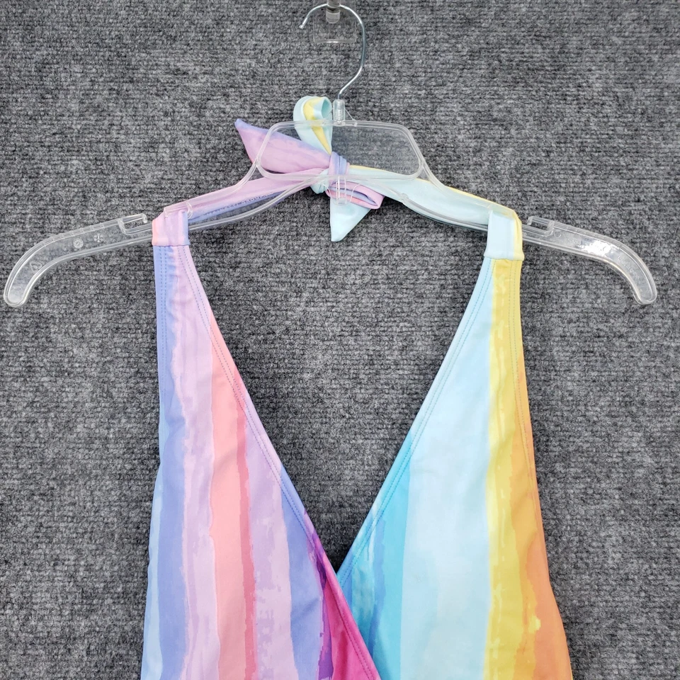 Rachel Roy Swimsuit Womens M Medium Colorful One Piece Halter Backless Beach NWT - Image 2 of 4