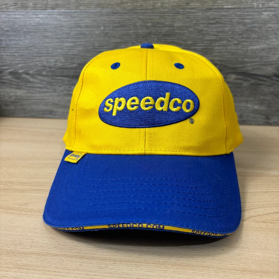 Speedco Hat Cap Strap Back Yellow Blue Truck Lube Tires Outdoors K Products - Image 2 of 4