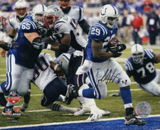 JOSEPH ADDAI INDIANAPOLIS COLTS  AUTOGRAPHED 8X10 PHOTO