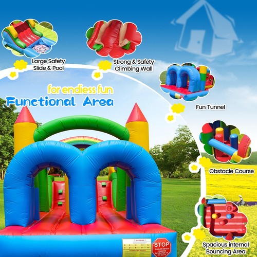 7.6x2.4x2.5m Commercial Grade Inflatable Obstacle Course Bounce House for Kids - Picture 8 of 11