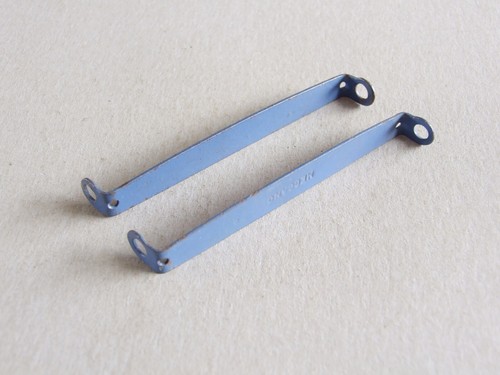2 x Meccano Flugzeugkonstruktor Interplane Strebe abgewinkelt RH P26 blau