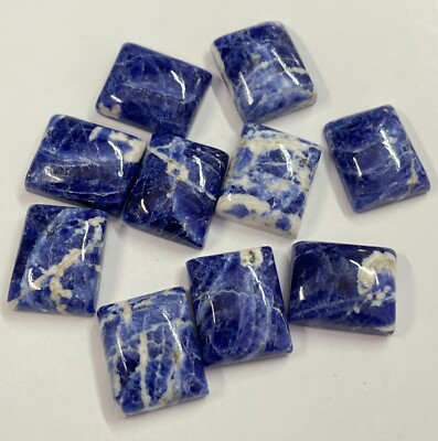 Natural Sodalite Rectangle Shape Cabochon, Wholesale Calibrated Gemstone Lot