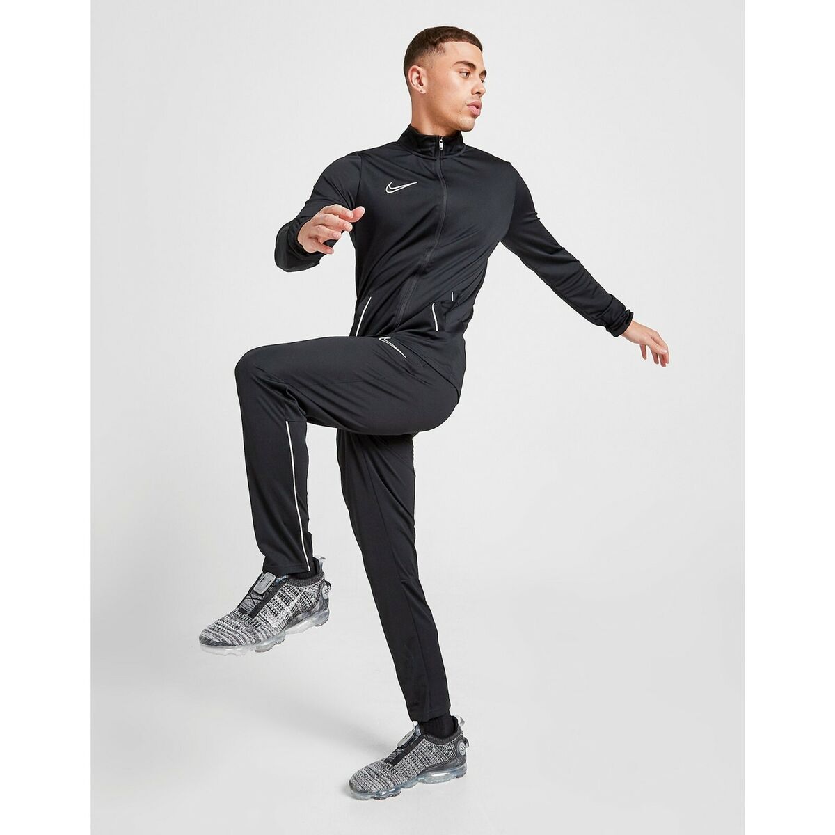 pómulo heroína Destilar Nike Mens Tracksuit Bottoms Top Black Zip Jacket Pants Dri Fit Trouser Full  Set | eBay