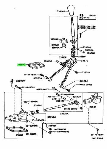 Toyota Jzx100 Lower Rubber Shift Lever & Selector Boot 33555-22110 Genuine New - Picture 2 of 2