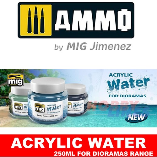 Ammo ACRYLIC WATER for Dioramas 100ml and 250ml Range Mig Jimenez - Picture 2 of 14