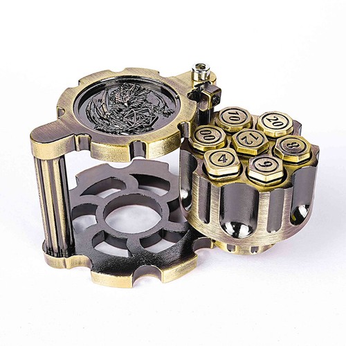 DND Metal Multi-Sided Bullet Dice Set For Dungeons and Dragons Antique Golden - Picture 2 of 4