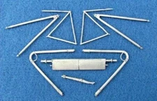 1/32 scale Albatros D.III Landing Gear and Struts set 32037 x  for Roden