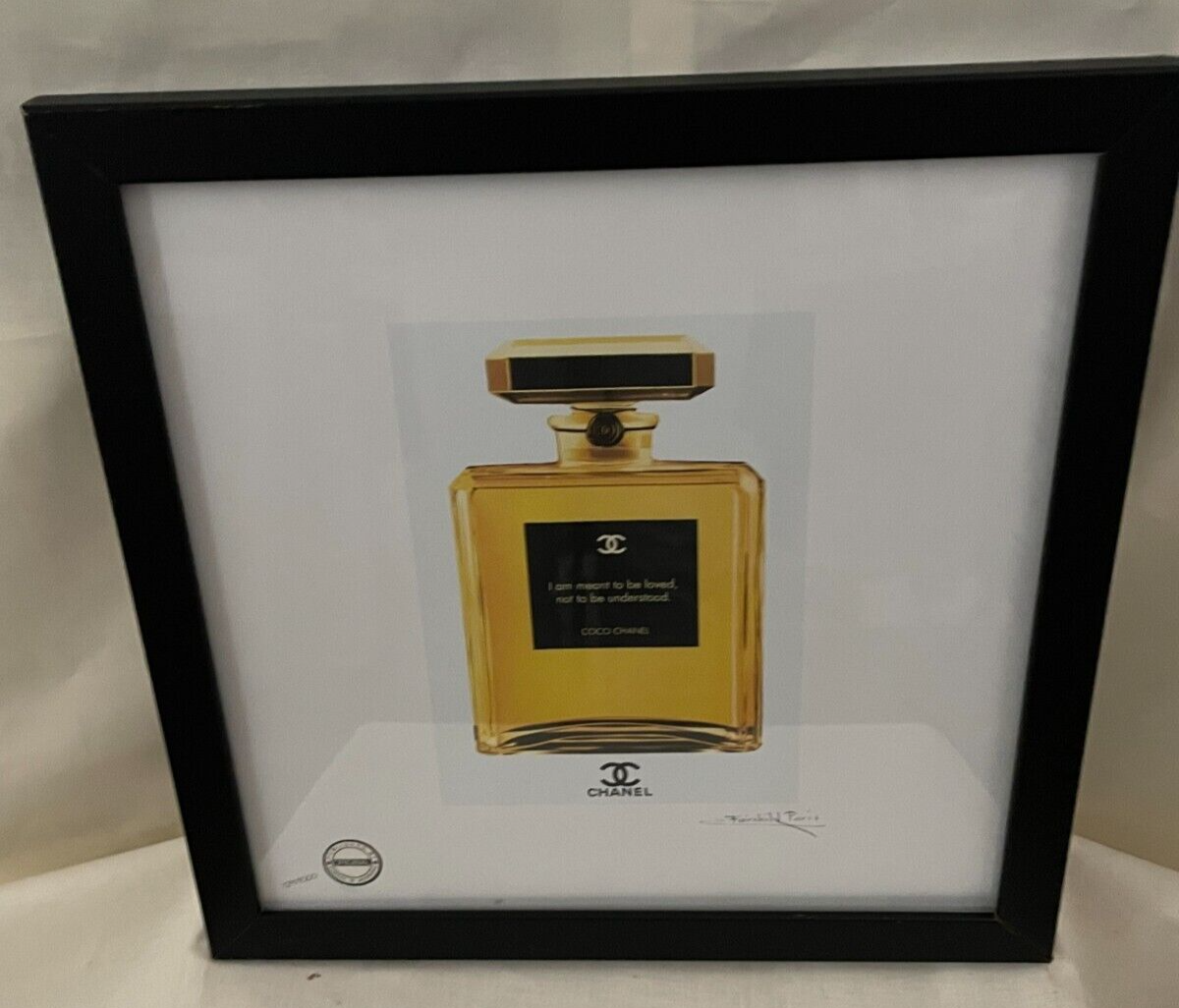 超希少! Chanel No 5 Parfum/ Fairchild Paris CHANEL No.5 Bottle, Limited Edition 22'x 15'x Signed Fairchild