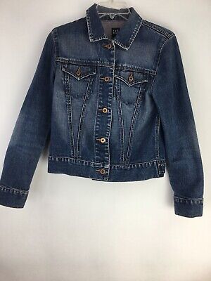 Womens Gap Distressed Denim Jacket 1969 Size Small RN 54023 | eBay