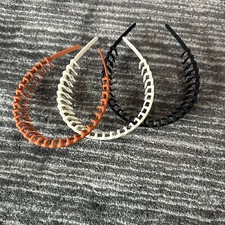 Hair Hoop 3 Pack Teeth Headband Hair Accessories Matte Frosted Black Brown Beige